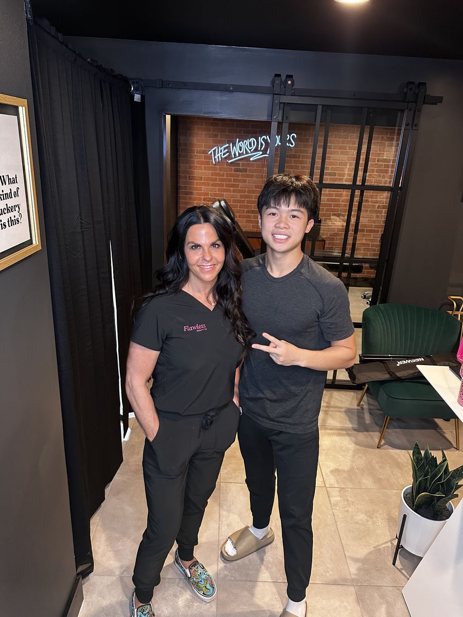 Nathan Vo with a Vo Creative Co. client