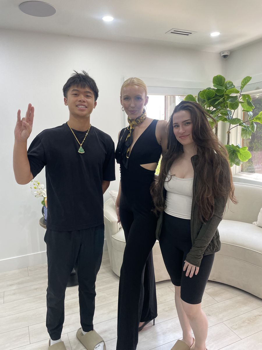 Nathan Vo with a Vo Creative Co. client