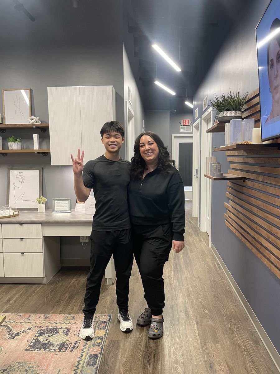 Nathan Vo with a Vo Creative Co. client