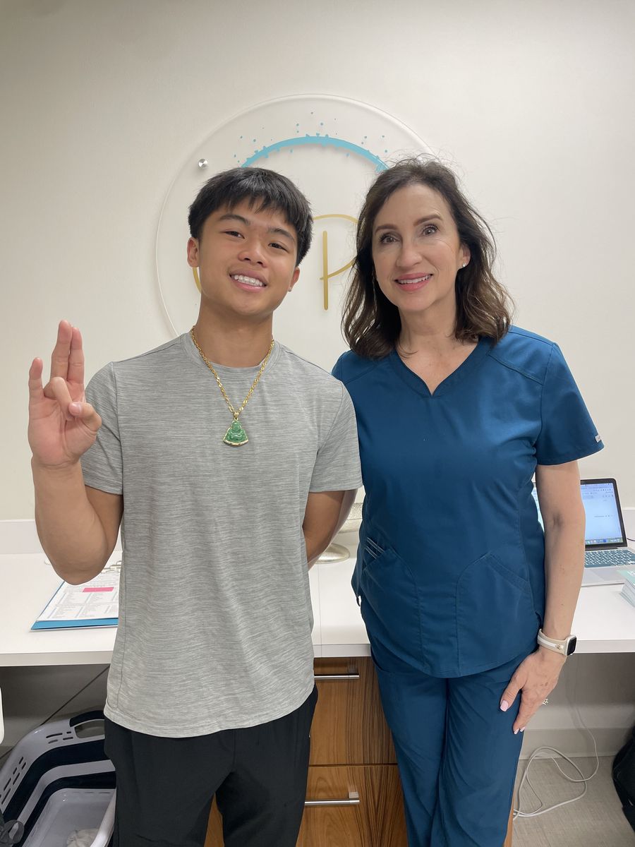 Nathan Vo with a Vo Creative Co. client