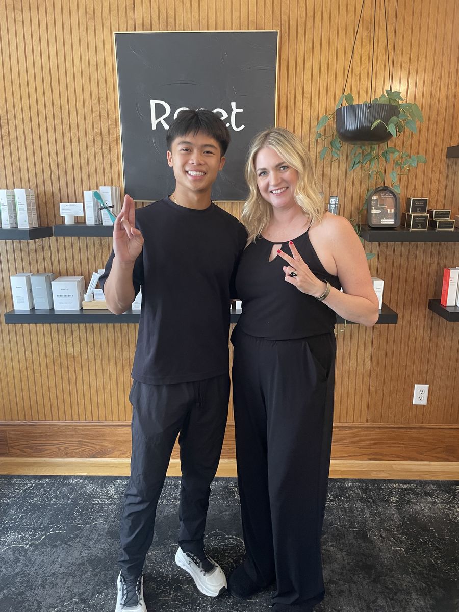 Nathan Vo with a Vo Creative Co. client